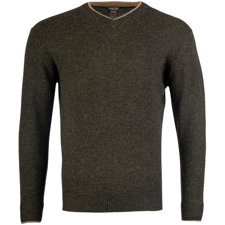 jack pyke ashcombe v neck pullover dark olive