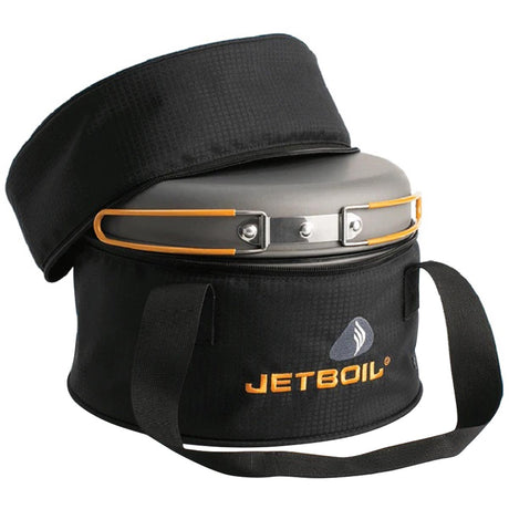 jetboil genesis basecamp system with storage bag