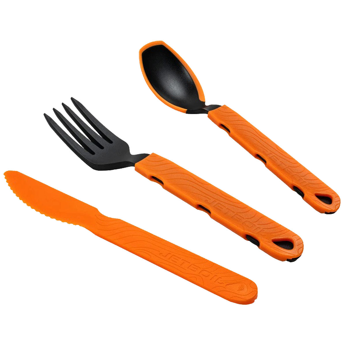 Jetboil Utensil Kit – Set Compatto Con Cucchiaio, Forchetta E Spatola Pieghevoli Per Campeggio