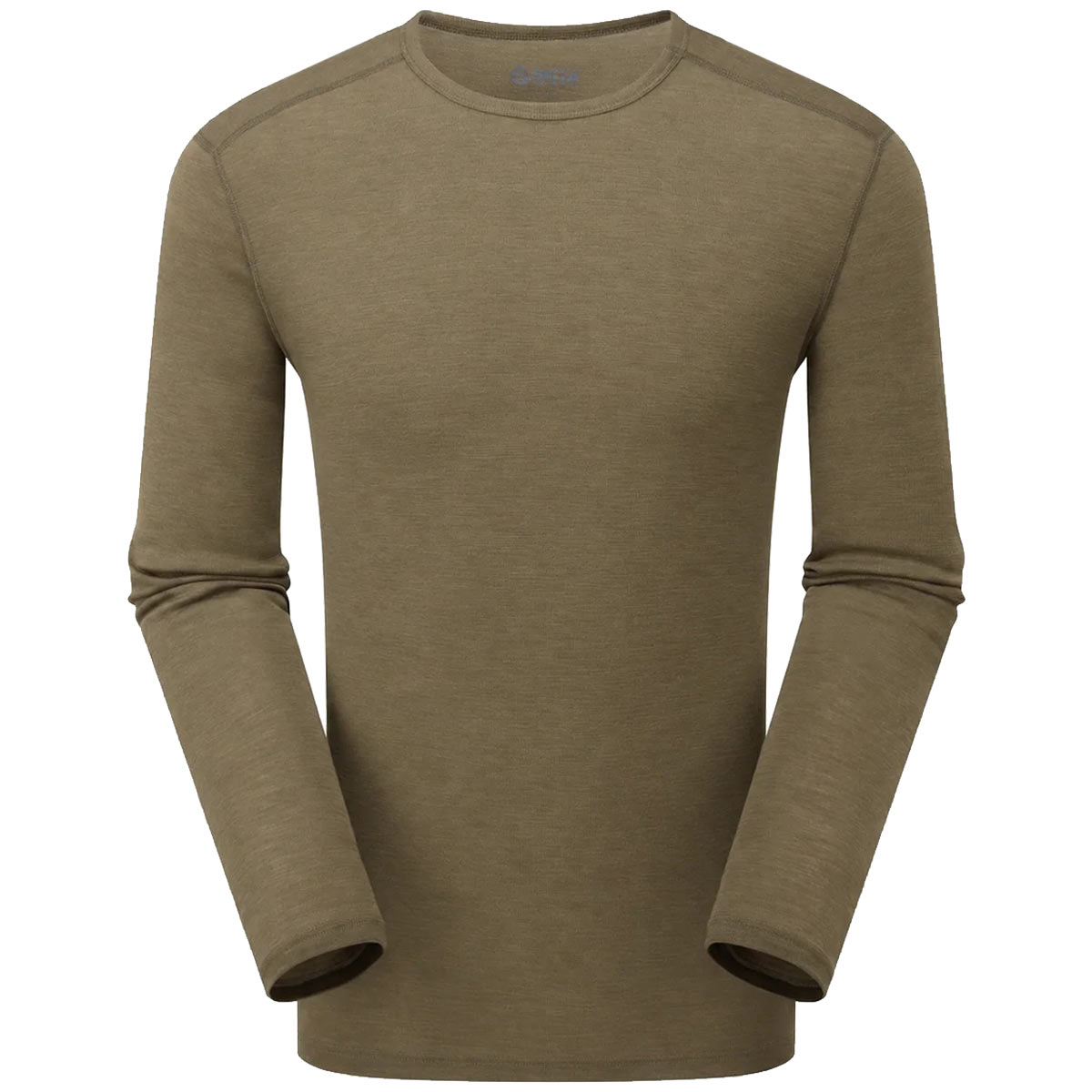 keela merino base layer crew top ranger green