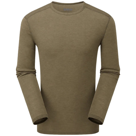 keela merino base layer crew top ranger green