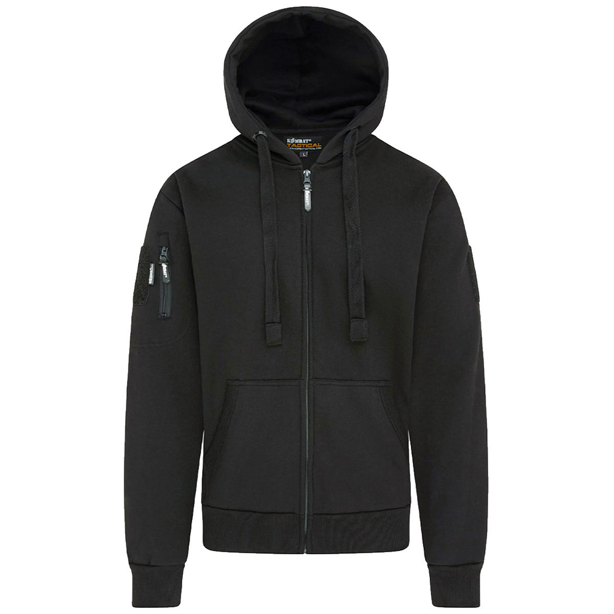 kombat black spec ops hoodie with hood up