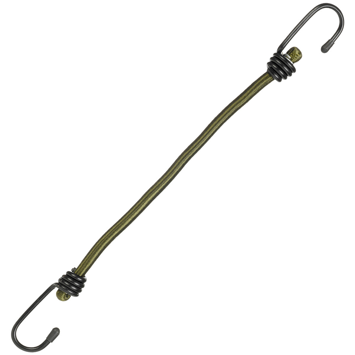 kombat green elasticated bungee cord metal hooks