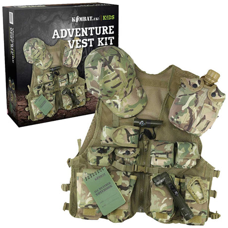 kombat kids adventure vest set btp camo