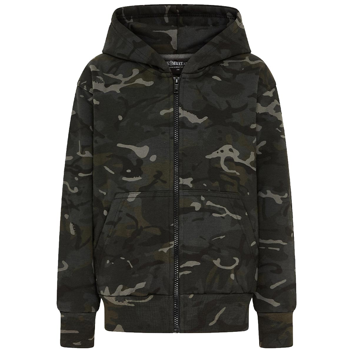 kombat kids hoodies black btp camouflage