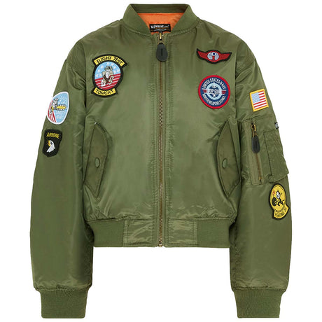 kombat kids ma1 jacket olive green