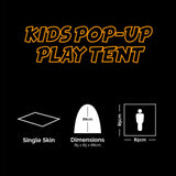 kombat kids pop up play tent dimensions