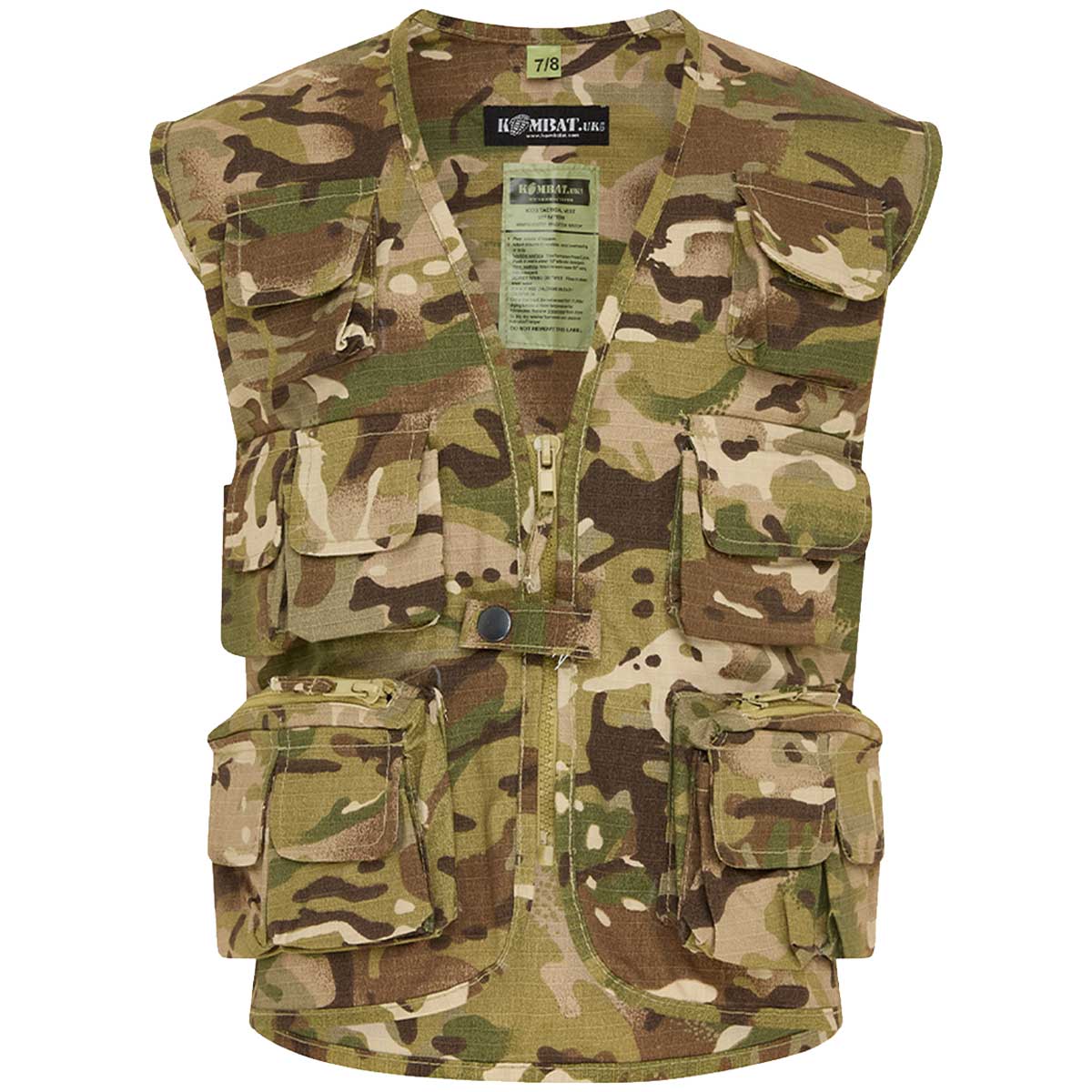 kombat kids tactical vest btp camouflage