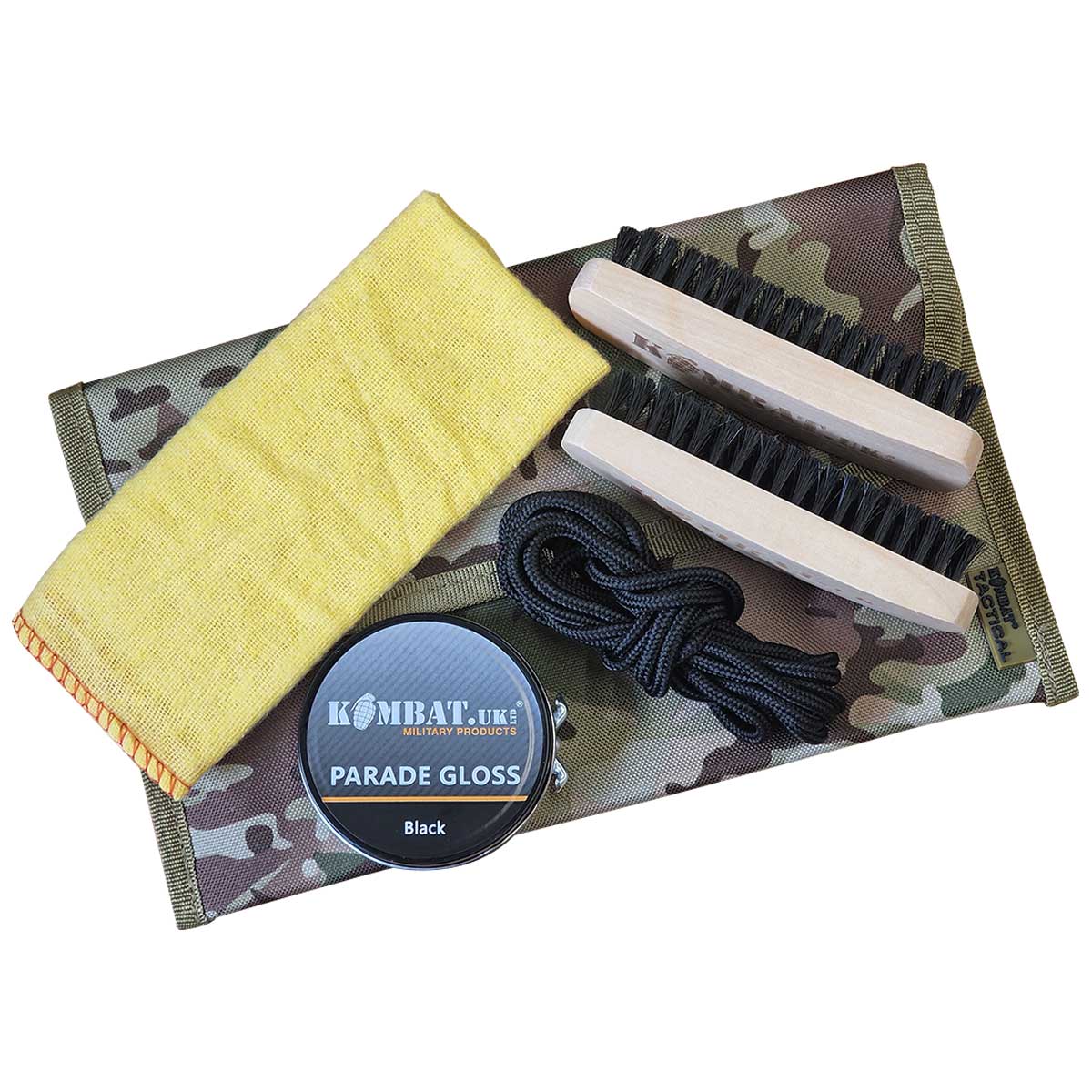 Boot Blacking Kit Kombat Black Military Boot Polishing Kit - Free Delivery | Military Kit
