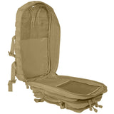 kombat molle 28l assault pack main compartment coyote