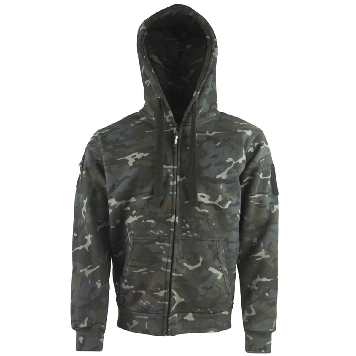 Kombat Spec-Ops Zipped Hoodie BTP Black Camo - Free Delivery
