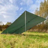 lean to tarp setup of superlight tarp xl olive