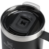 legendary camp mug black drinking slide on lid