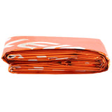 lifesystems orange thermal blanket folded