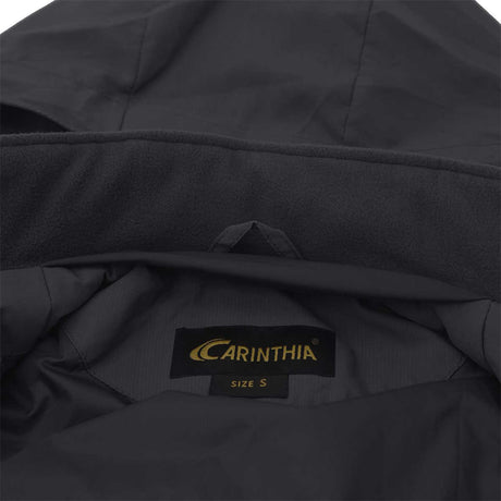 lig 5.0 carinthia black jacket with fleece lined collar