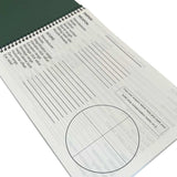 log sheet of modestone snipers logbook
