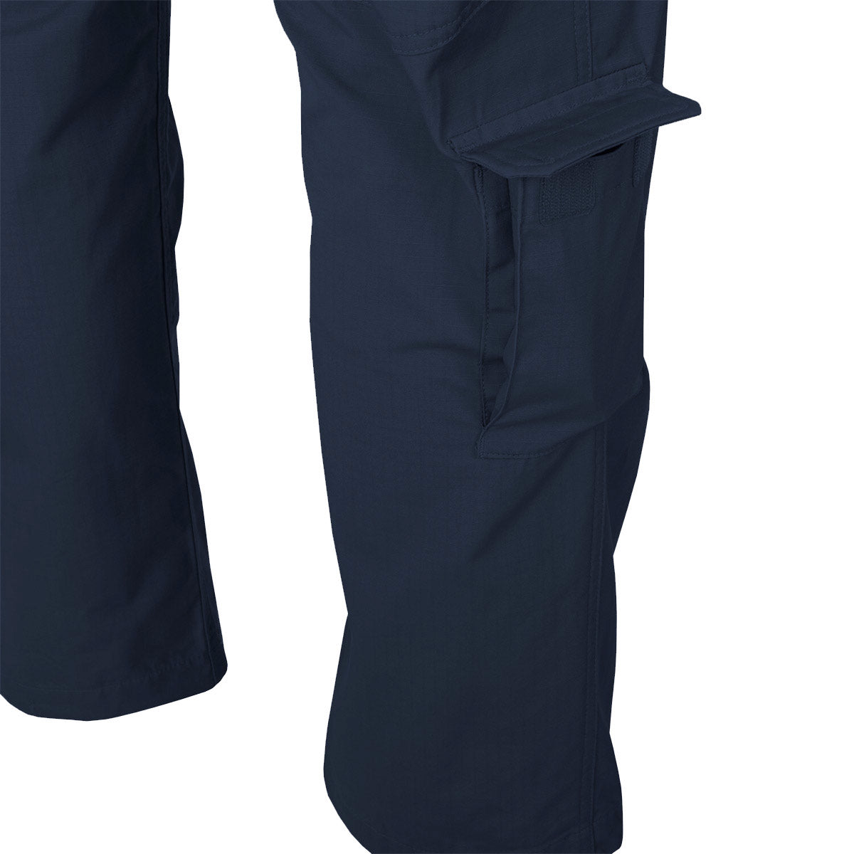 lower leg pocket on navy blue helikon sfu next trousers