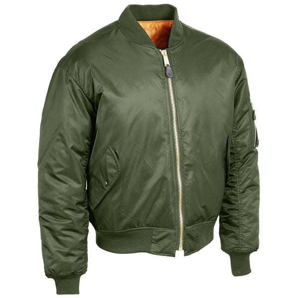ジャケット・アウター Alpha MA-1 Flight jacket Olive XL US USA ma1-bomber-flight-jacket-olive