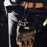 mechanix wear black belt mounted glove clip in use