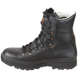 medial view of black altberg ops aqua combat boots
