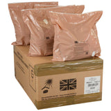 menus on box of british army 24 hour gp ration packs