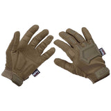 mfh action tactical gloves coyote tan