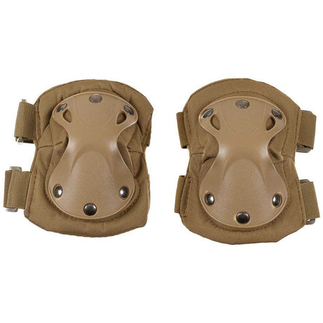 mfh defence elbow pads coyote tan