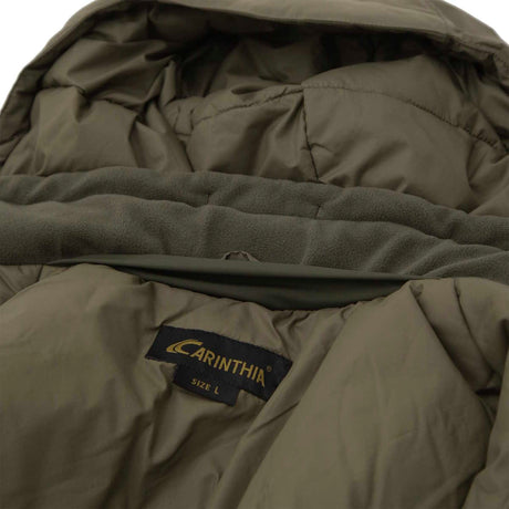 mig 5.0 carinthia olive jacket with fleece lined collar