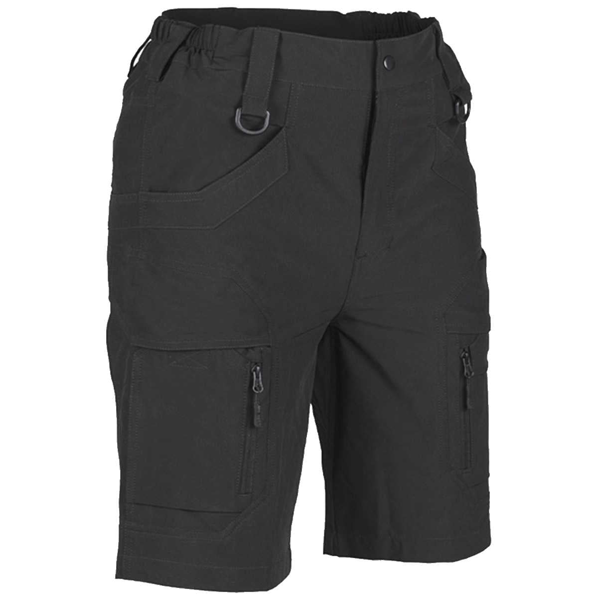 Mil-Tec Stretch Assault Shorts Black - Free Delivery | Military Kit