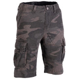 mil tec vintage shorts prewashed dark camo