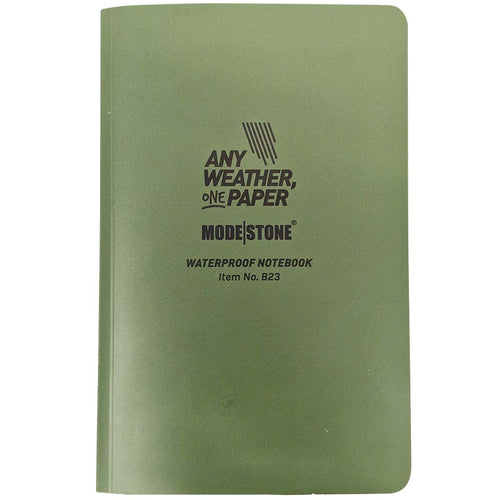 modestone flexible waterproof notebook green 4 5/8