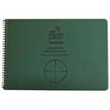 modestone snipers waterproof logbook data notebook green