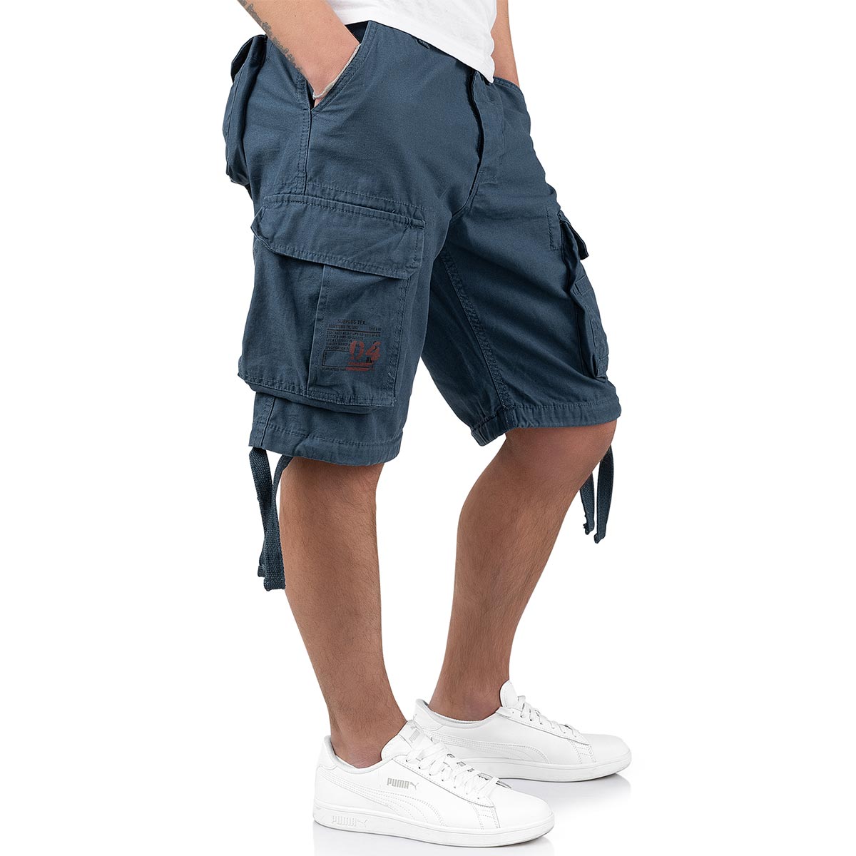 navy surplus airborne vintage shorts with cargo pockets