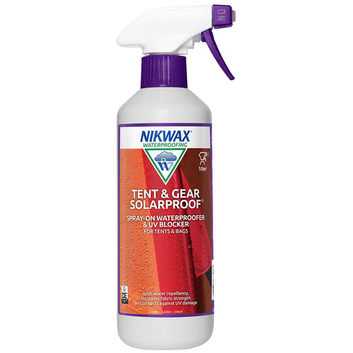 nikwax tent and gear solar proof spray on 500ml