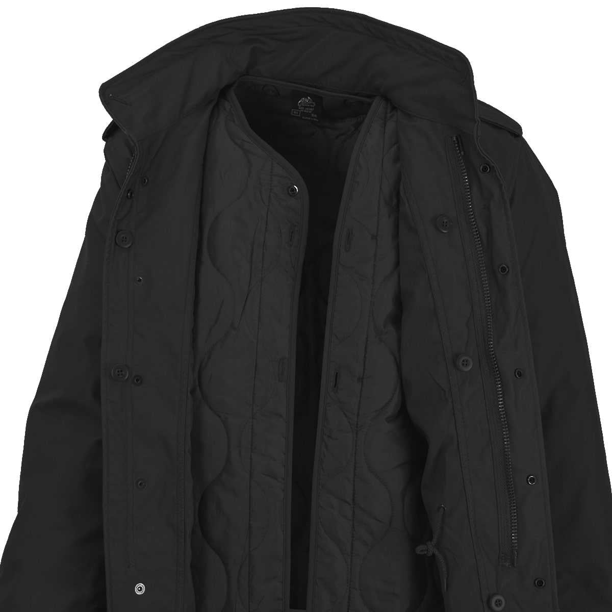 Helikon M65 Field Jacket NyCo Sateen Black | Military Kit