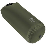 olive green highlander puff sack inflation drybag 20l base with valve