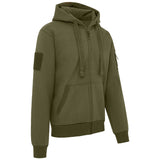 olive green spec ops kombat hoodie with side pockets