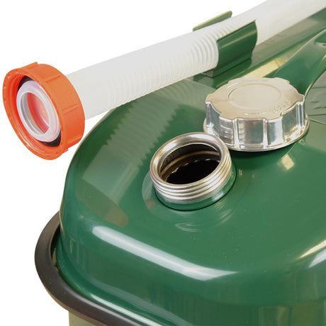 open cap of 10l green wavian hippo steel fuel can
