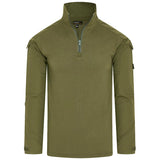 open quarter zip of kombat olive green spec ops ubacs
