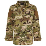 open quarter zip on kids camouflage ubacs