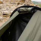 open single entry of snugpak 2 ix man scorpion tent