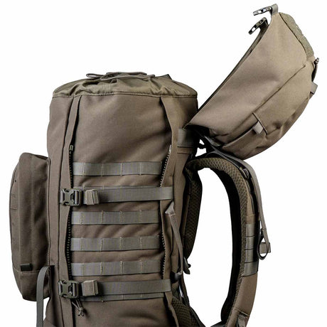 open top highlander pinnacle-backpack  90l ranger green