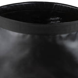 open top highlander tri laminated duffle bag black