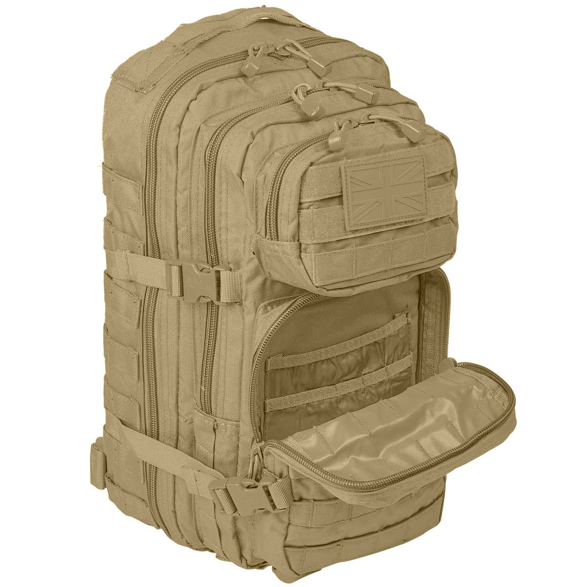 open utility pocket kombat coyote 28l molle assault pack