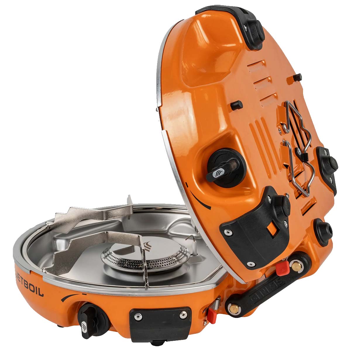orange jetboil genesis basecamp system open cooking platform