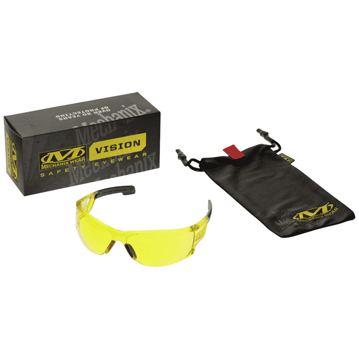 Mechanix Wear Type-N Ballistic Safety Glasses - Amber Lens