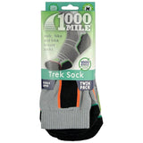 packaging of 1000 mile trek repreve twin pack single layer socks