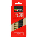 packaging of cherry blossom shoe care brush set