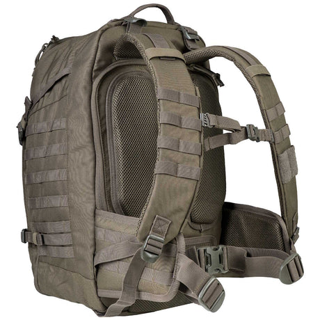 padded shoulder straps on 45l ranger green highlander harrier full clamshell pack
