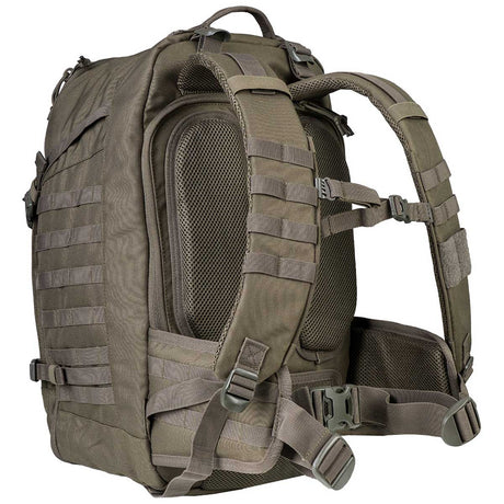 padded shoulder straps on v2 ranger green highlander 45l harrier full clamshell pack
